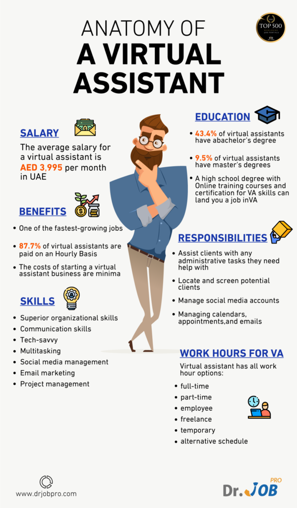 The Anatomy of a Virtual Assistant [Infographic]  Dr.Job Blog