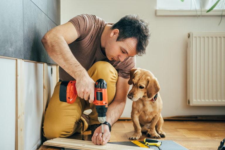 Man doing DIY