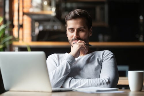 Man planning for his job search journey