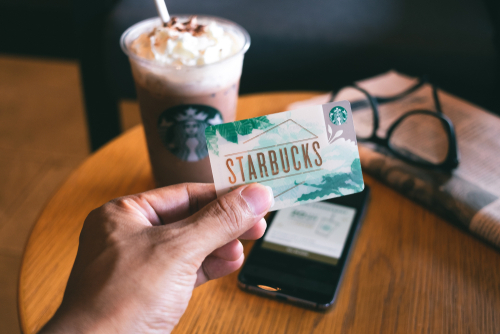 Bring A Starbucks Card- perfect Eid gift ideas for your coworkers