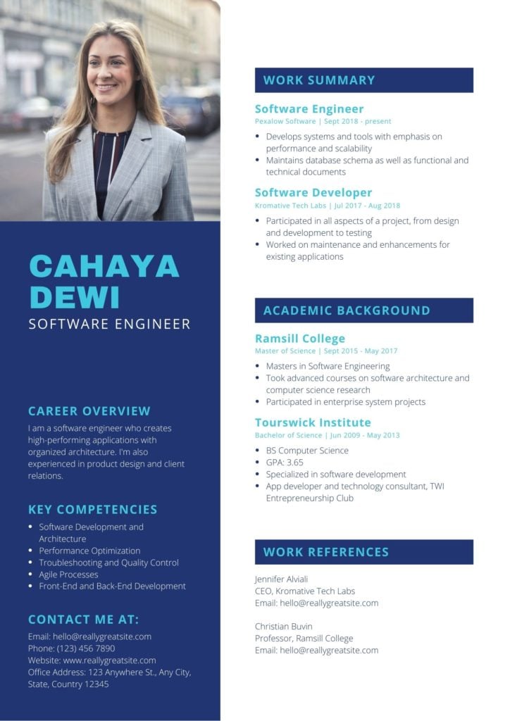 Simple CV Template 2