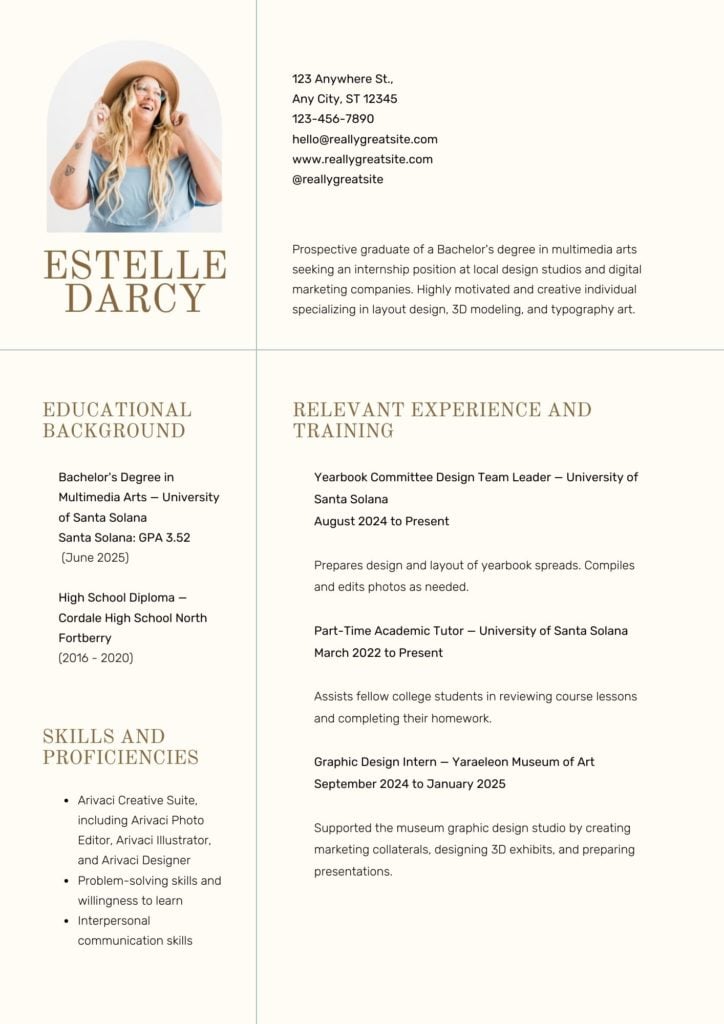 Professional CV Template 2