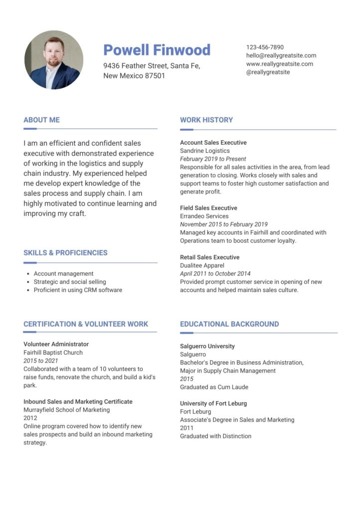 Simple CV Template