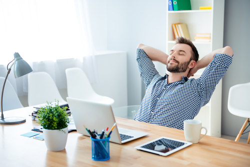 Work in a relaxed way-- make your workday go by faster