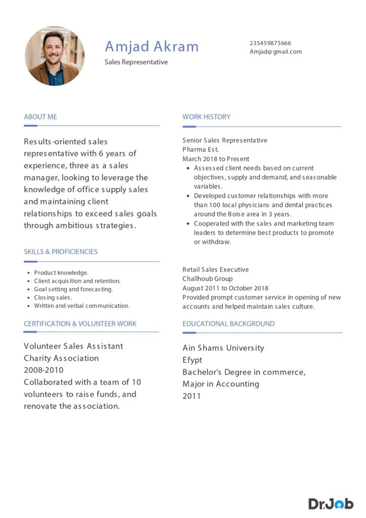 Sales CV Template - #1 CV Format for Sales