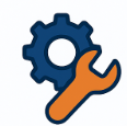 Flat-vector electrical engineering icon in Dr. Job colors, representing power systems and energy technology
