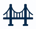 Minimalist mechanical engineering icon in Dr. Job colors, symbolizing machinery and industrial design