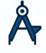 Minimalist renewable power engineering icon