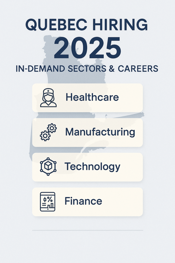 Quebec hiring 2025 in demand sectors and careers