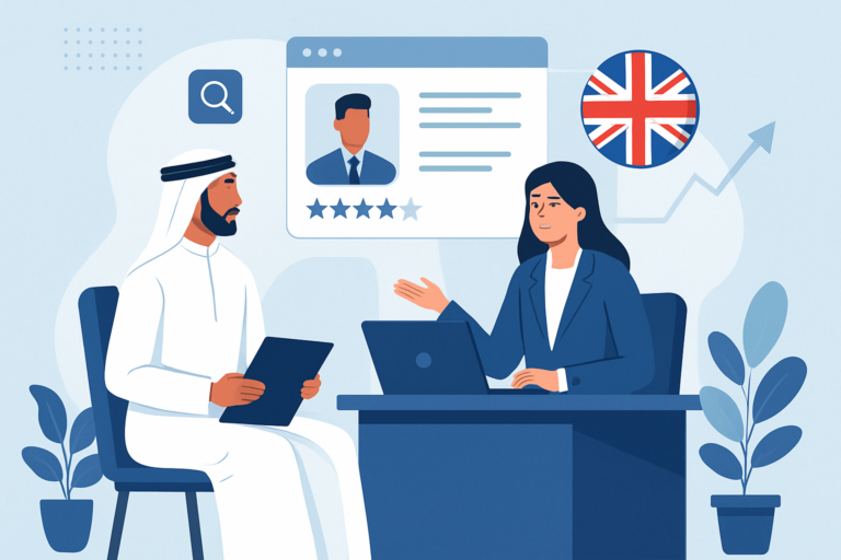 Professional receiving a job offer in a modern office