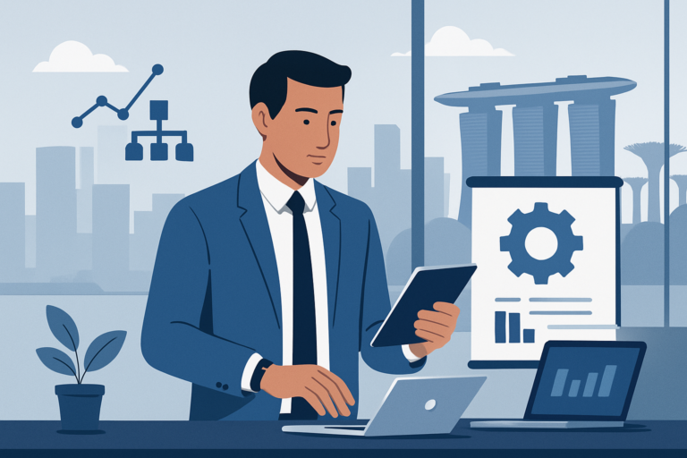 Professional receiving a job offer in a modern office
