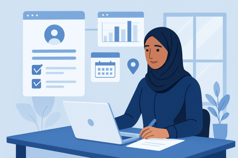 Remote AI professional working from home