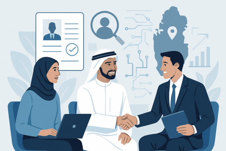 Professional receiving a job offer in a modern office