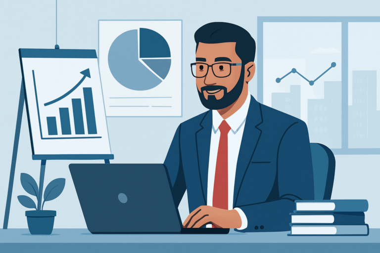 Professional receiving a job offer in a modern office