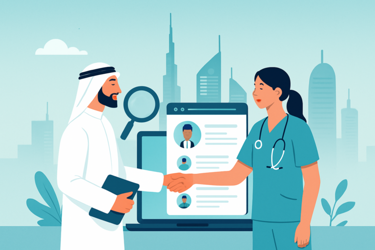Professional receiving a job offer in a modern office