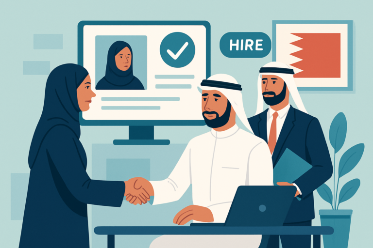 Professional receiving a job offer in a modern office