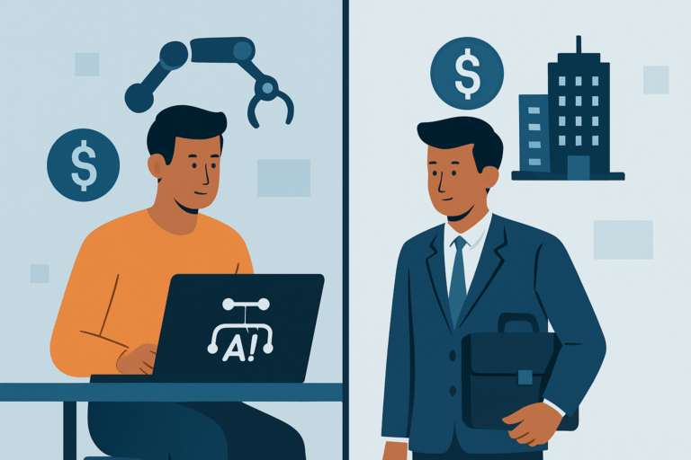 AI professional reviewing salary and compensation data
