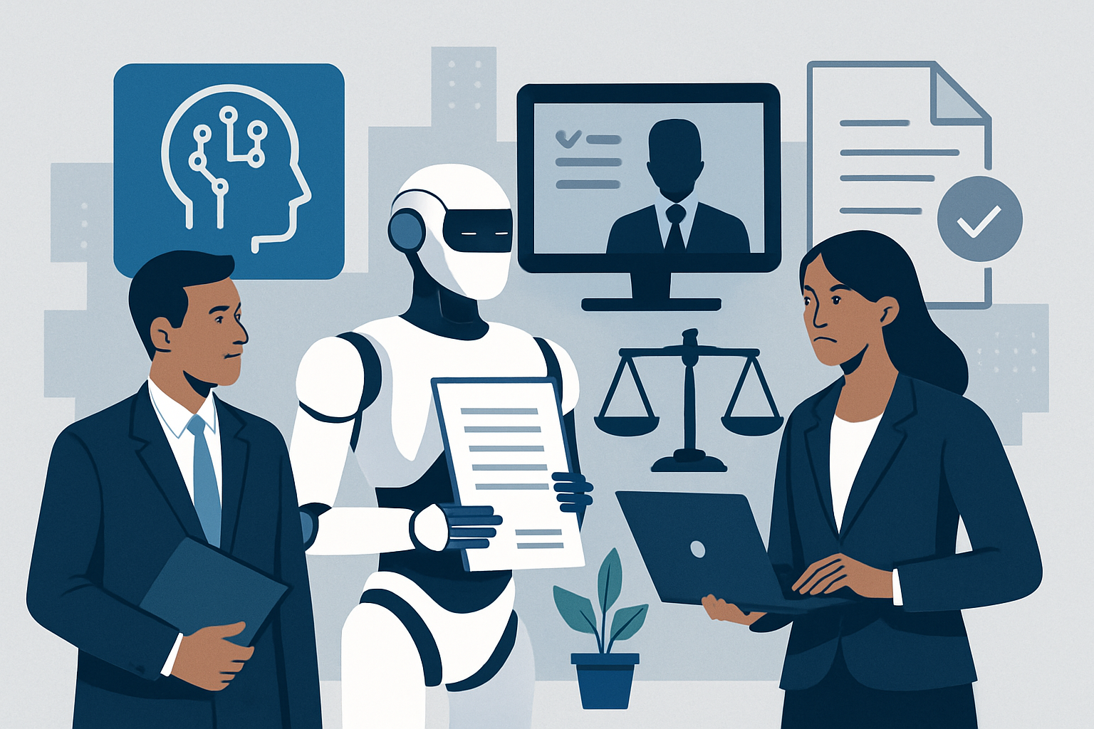 Professional receiving a job offer in a modern office