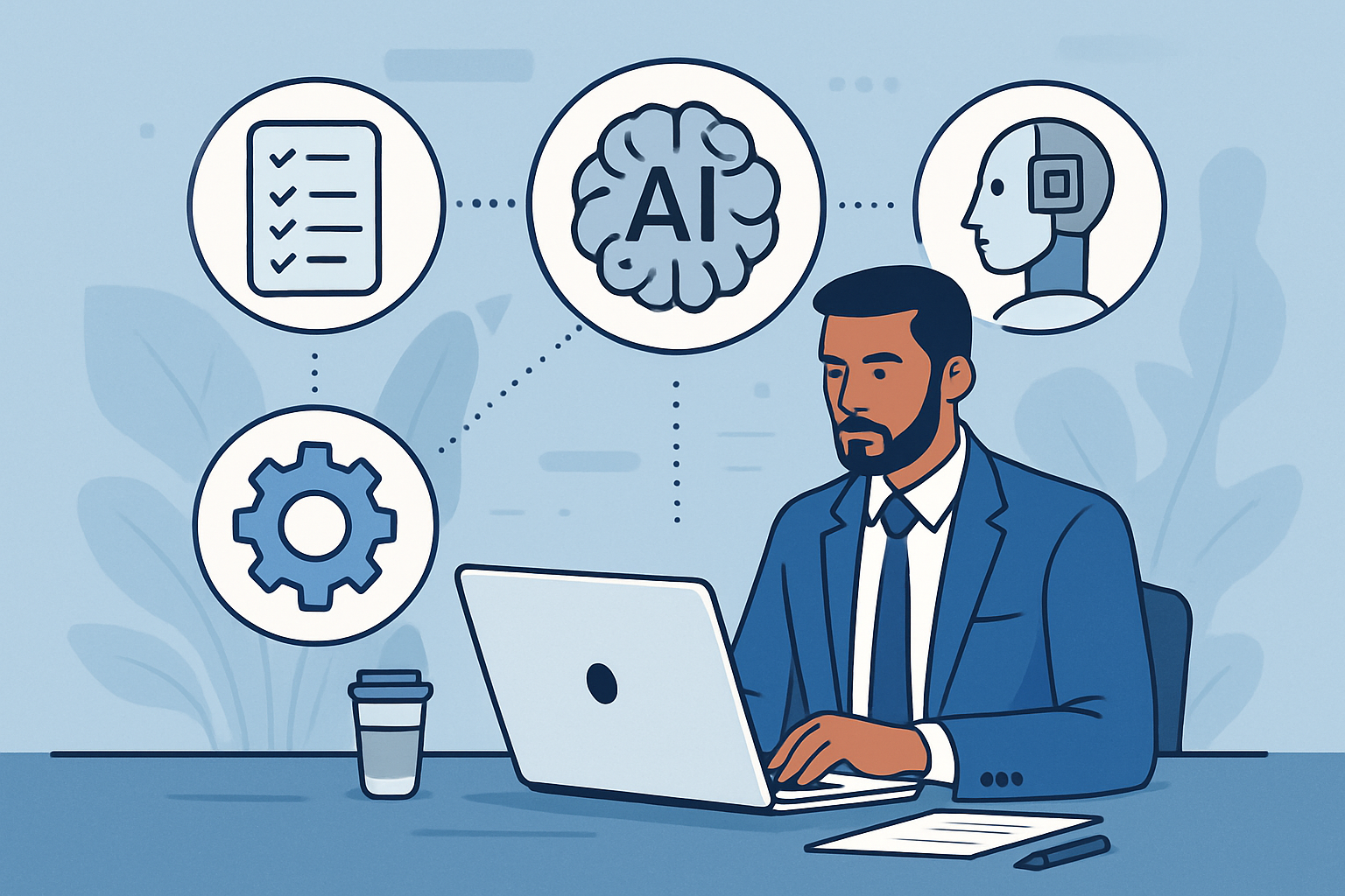 AI language model interface on a computer screen
