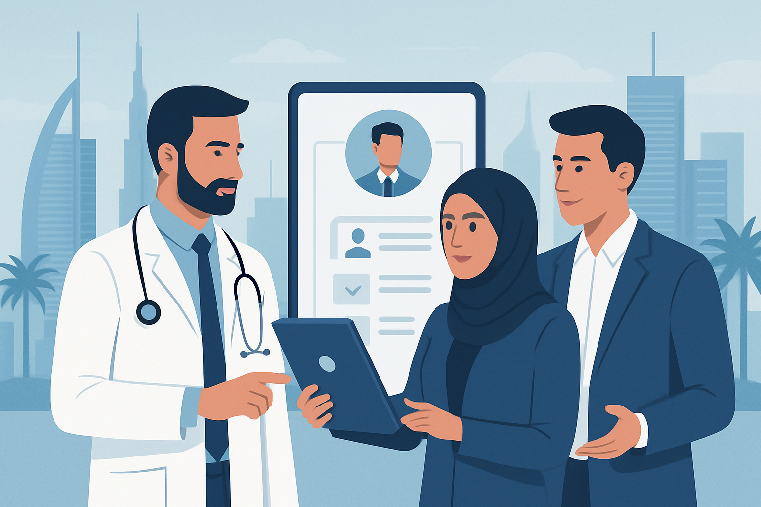 HR recruiter reviewing AI talent profiles