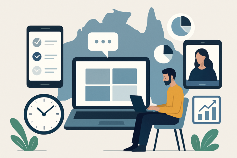 Remote AI professional working from home