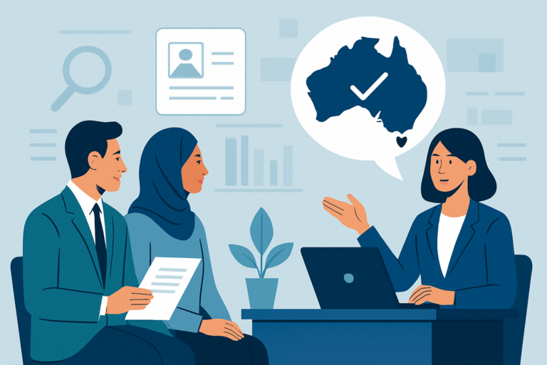 Professional receiving a job offer in a modern office