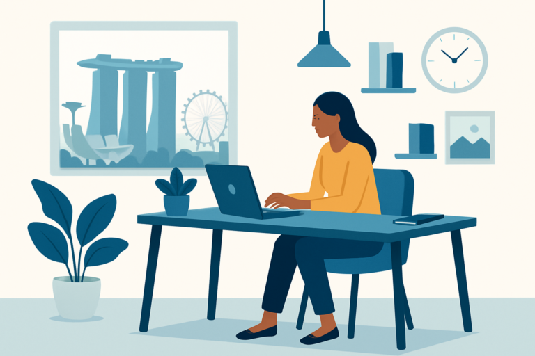 Remote AI professional working from home