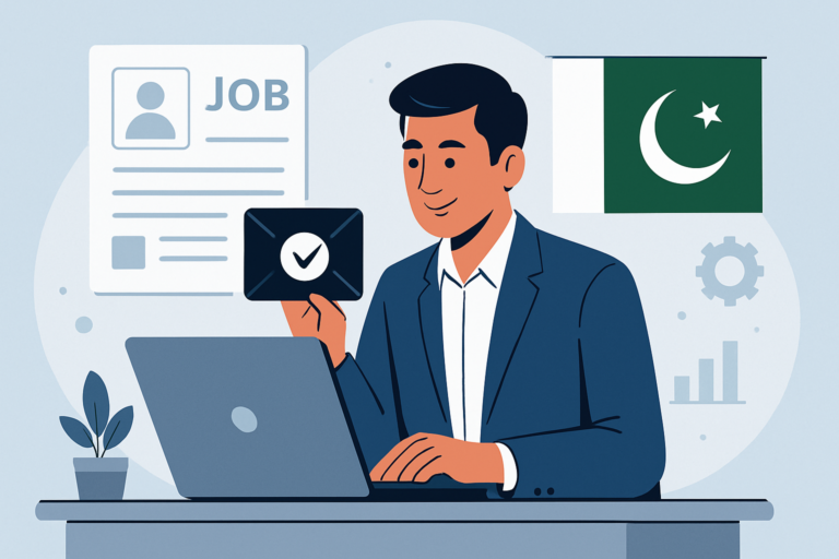 Professional receiving a job offer in a modern office