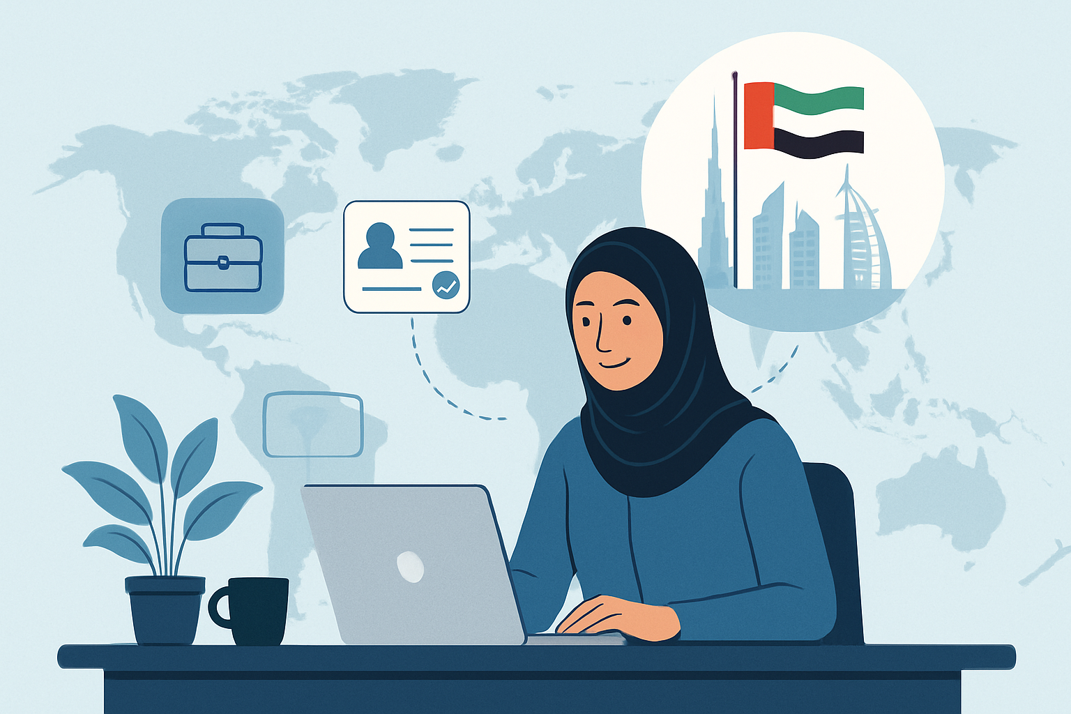 Professional receiving a job offer in a modern office