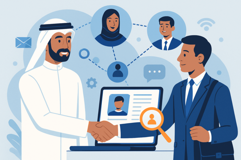 Professional receiving a job offer in a modern office