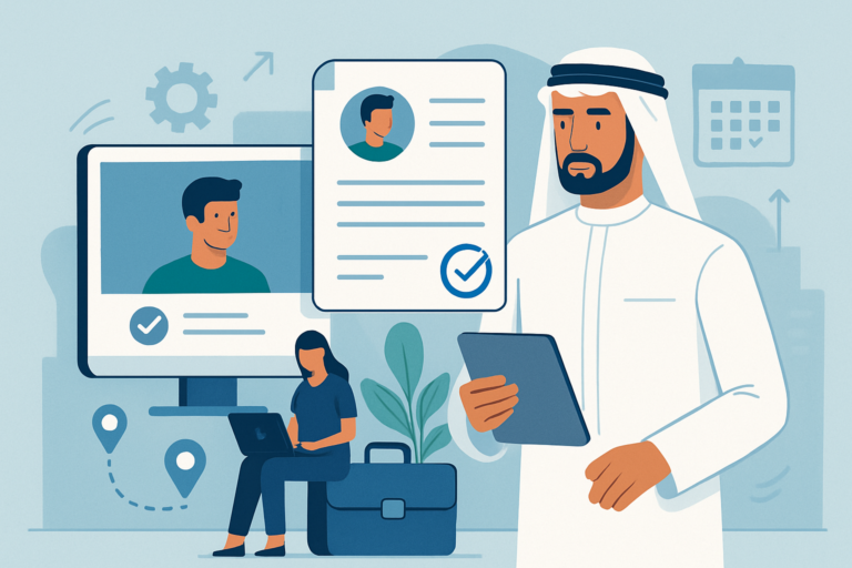Professional receiving a job offer in a modern office