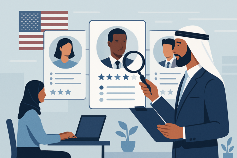 Professional receiving a job offer in a modern office