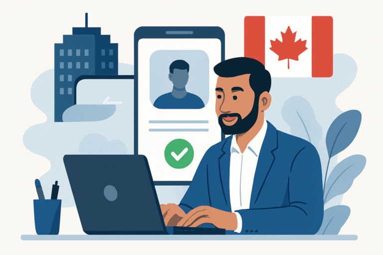 Professional receiving a job offer in a modern office