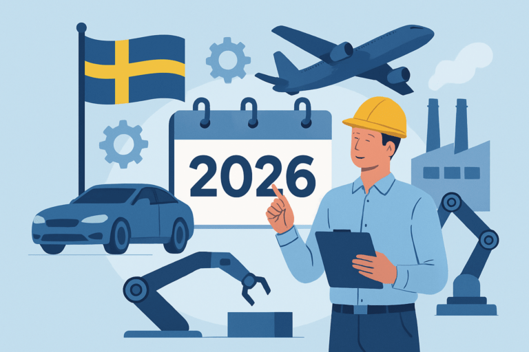 Engineering Jobs in Sweden 2026 — Automotive, Aerospace, and Manufacturing
