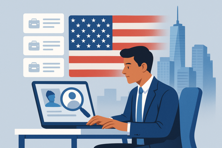 Professional receiving a job offer in a modern office
