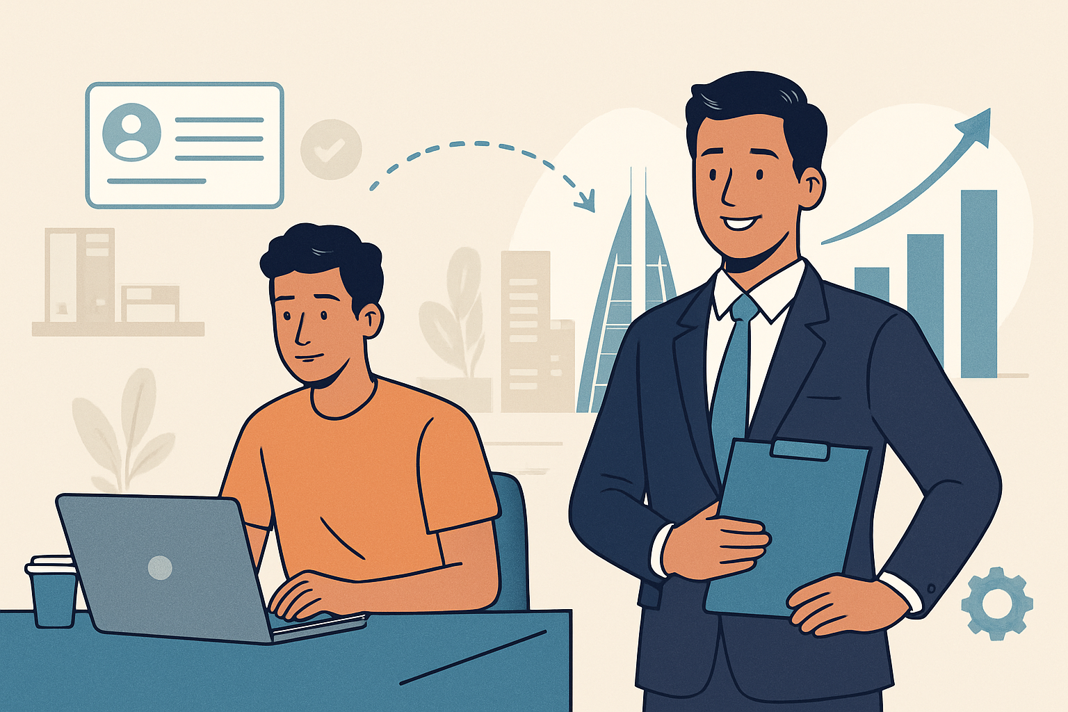 Remote AI professional working from home