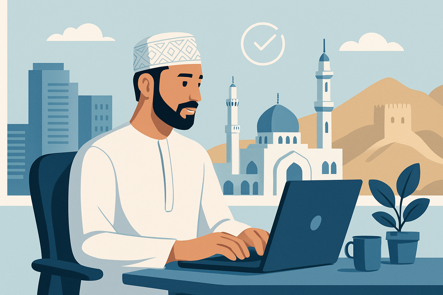 Remote AI professional working from home
