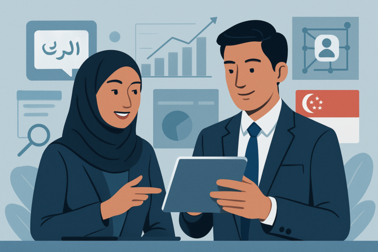 Professional learning AI skills on a laptop