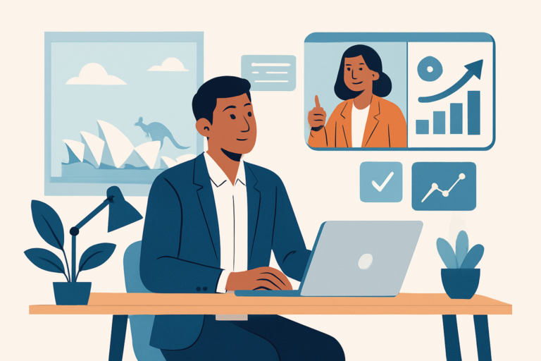 Remote AI professional working from home