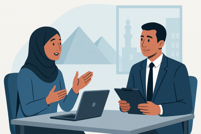 Professional receiving a job offer in a modern office