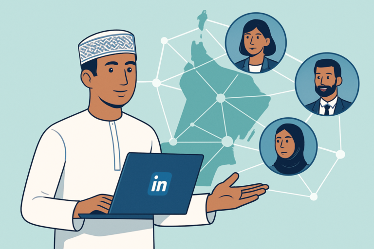 Professionals networking at an AI technology event