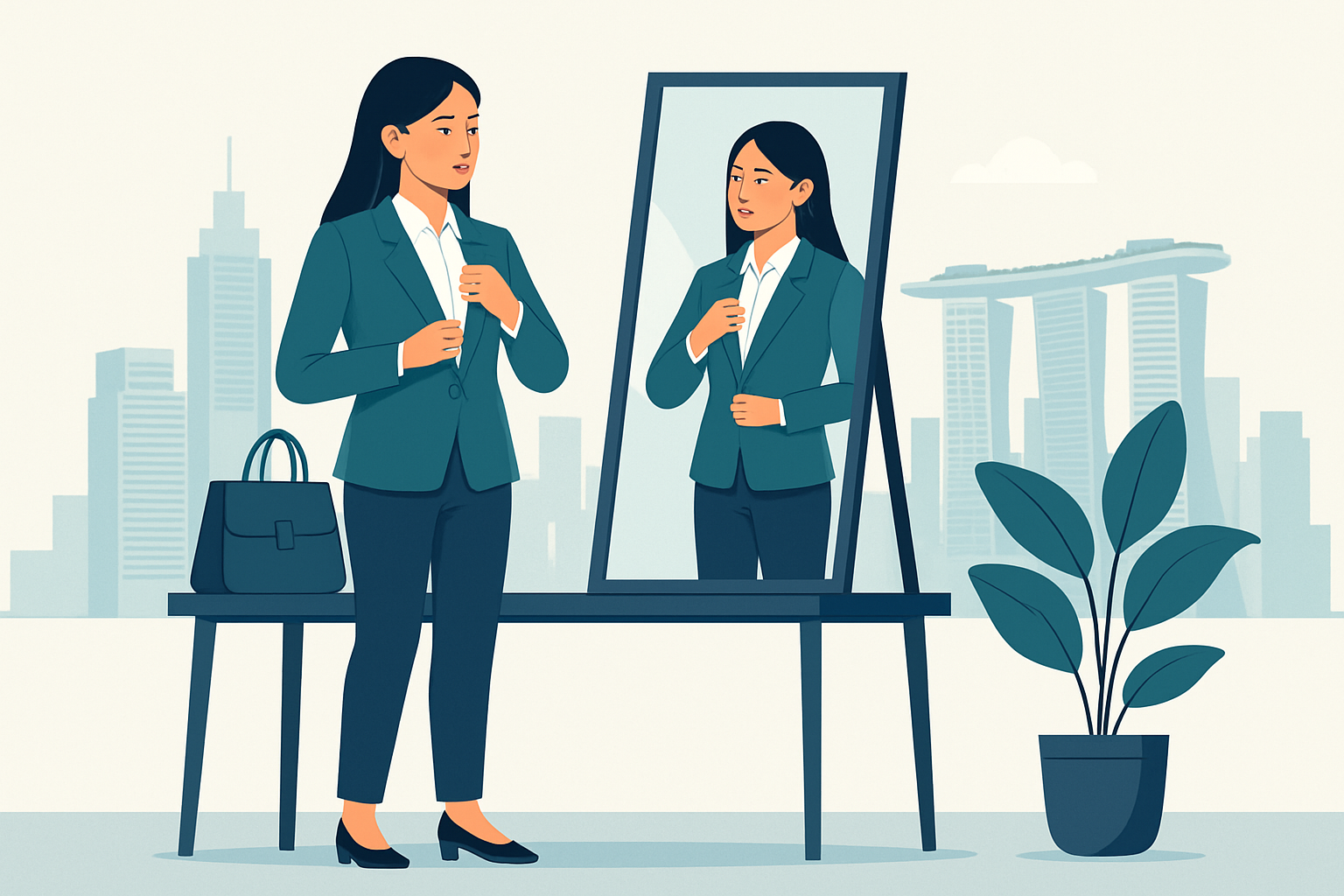 Professional receiving a job offer in a modern office