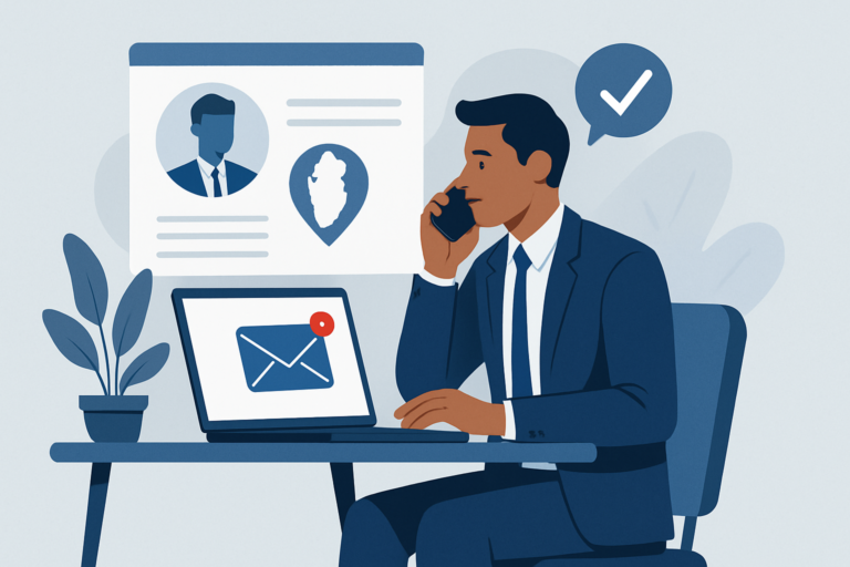 Professional receiving a job offer in a modern office