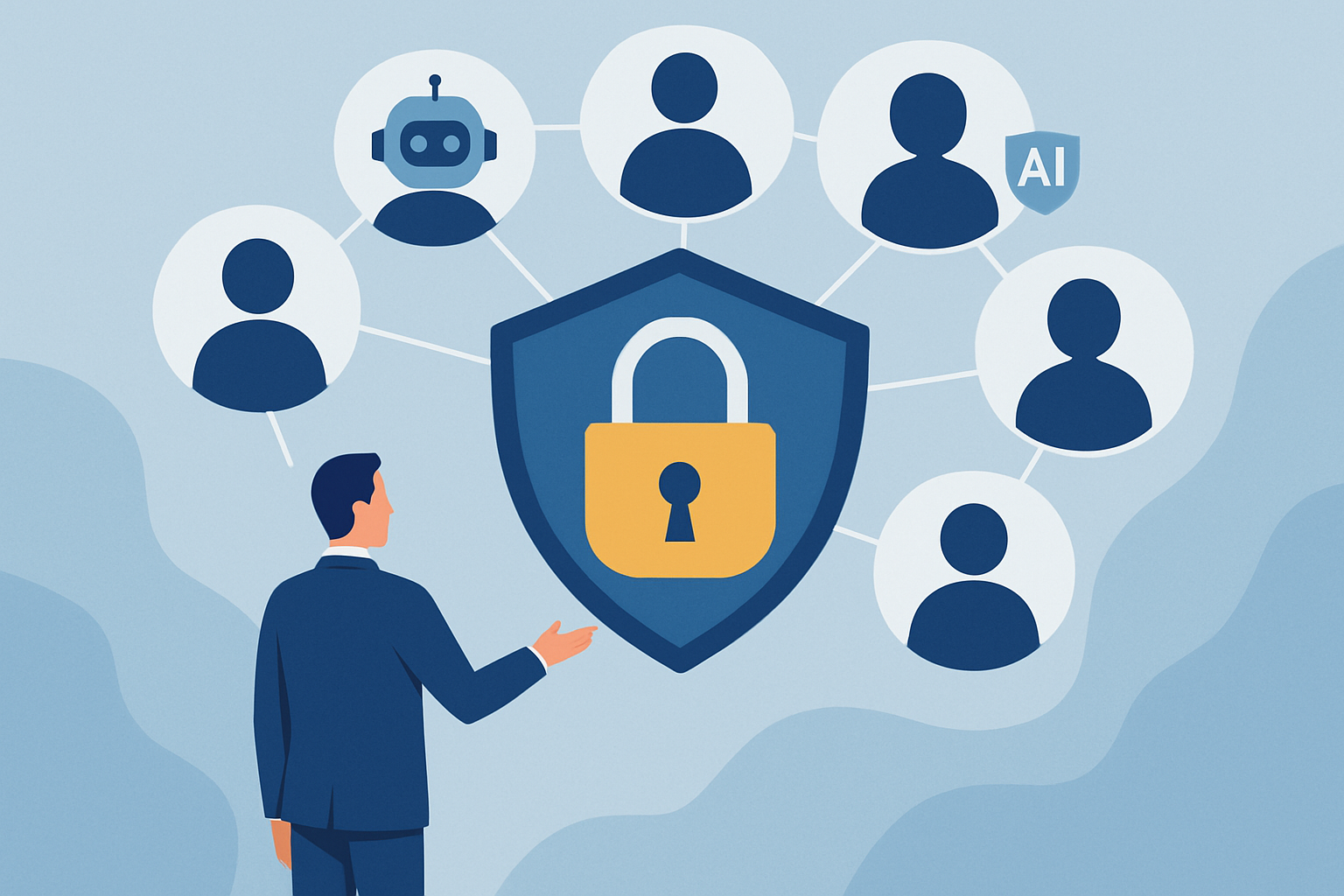 AI professionals networking at a tech community event