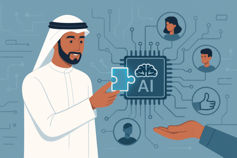 AI professionals networking at a tech community event