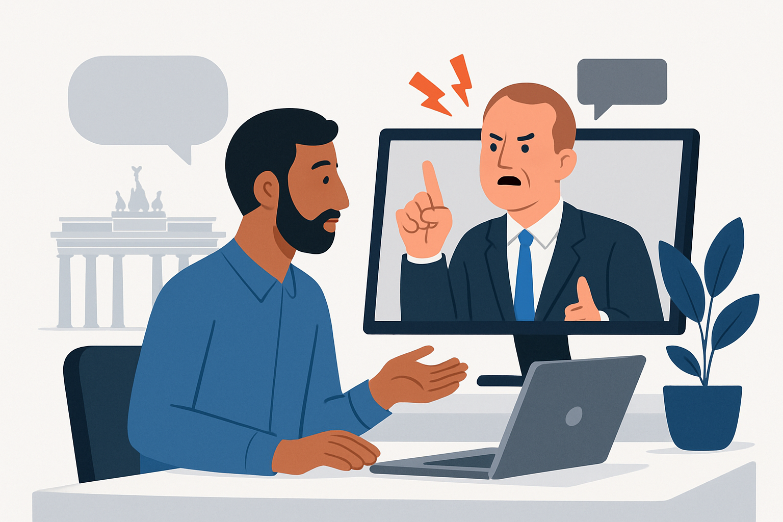 Remote AI professional working from home