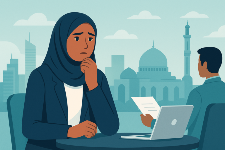 Professional receiving a job offer in a modern office