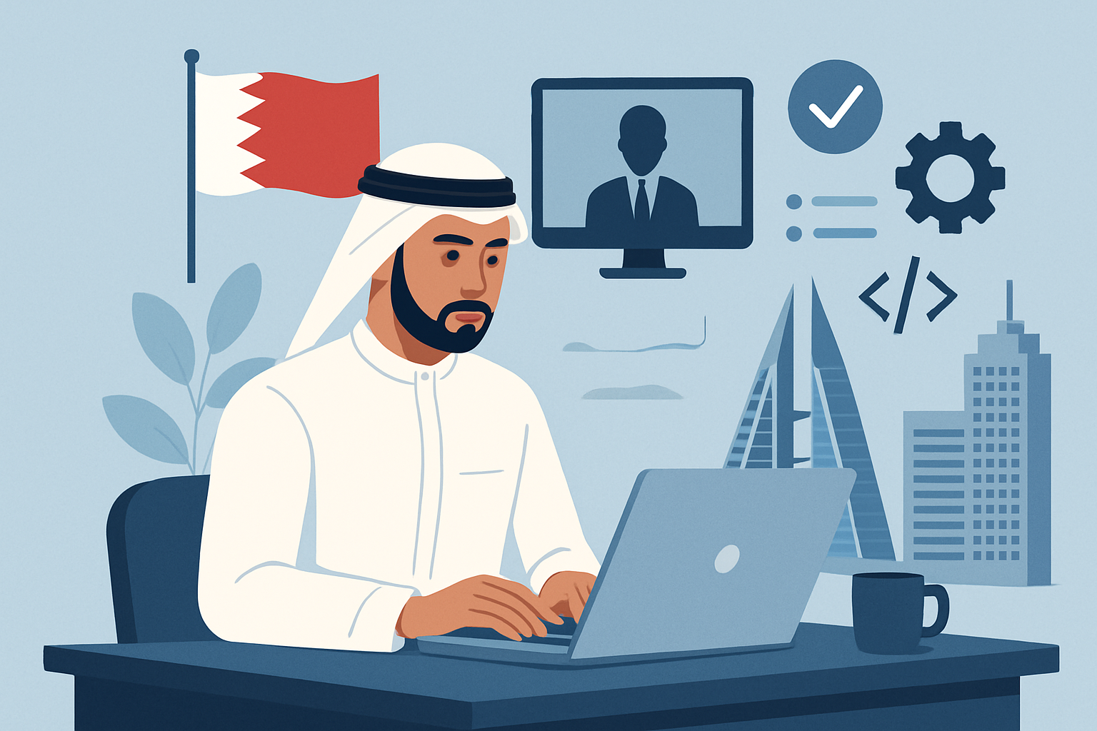 Professional receiving a job offer in a modern office