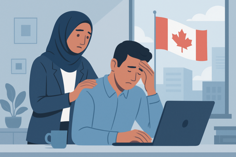 Professional maintaining work-life balance and mental wellness