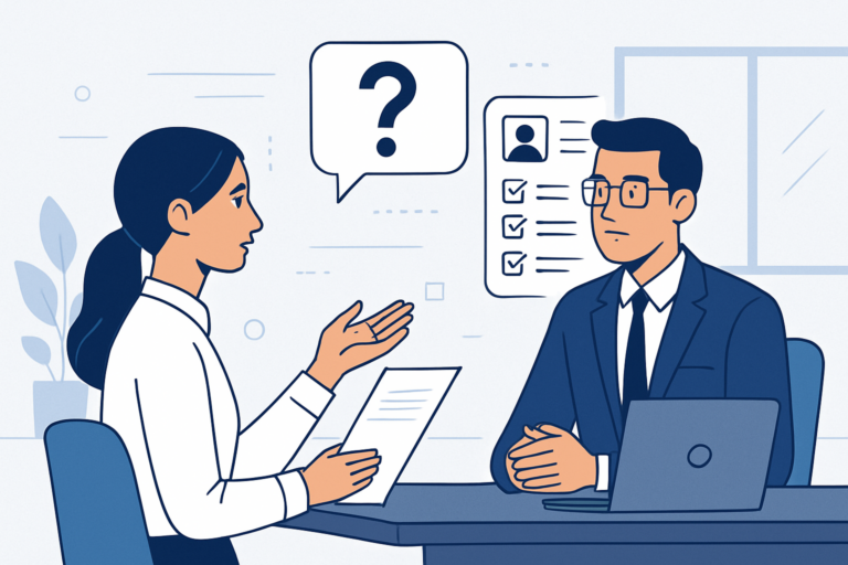 Professional receiving a job offer in a modern office